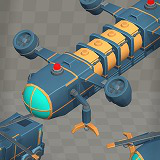 Low Poly Sci-Fi Modular Vehicle