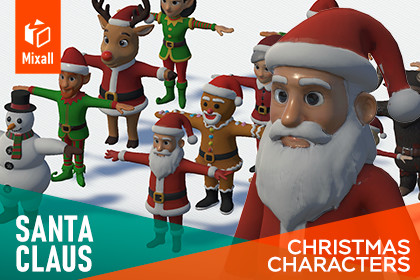 Santa Claus and Christmas characters