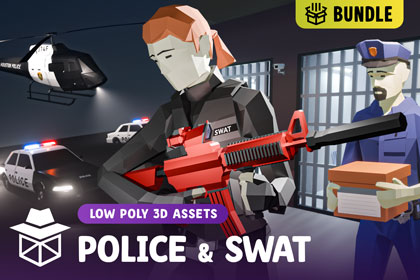 Ultimate Low Poly Police & SWAT Bundle