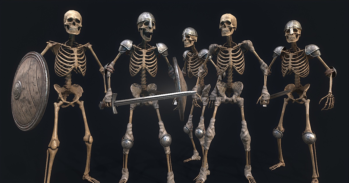 Skeleton Asset Unity Medieval Skeleton | 3D Characters | Unity Asset Store