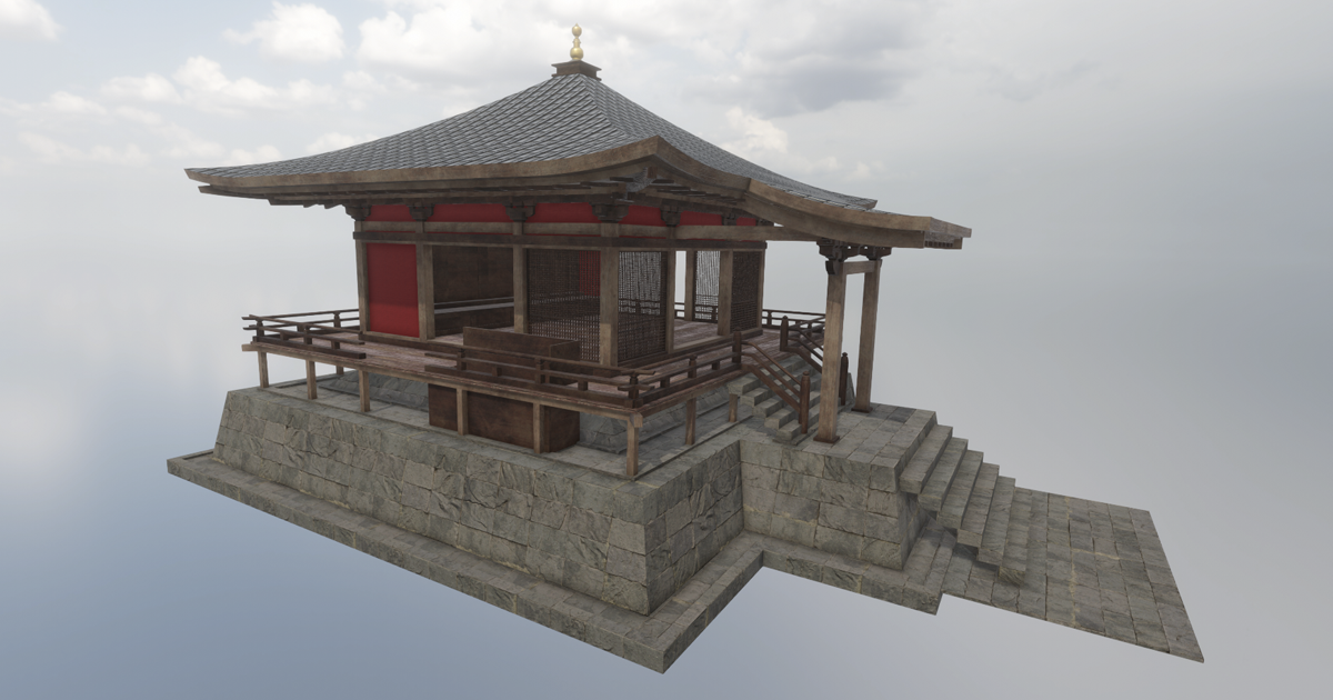 Asian House | 3D 역사적 건조물 | Unity Asset Store