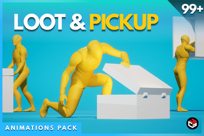 Loot & Pickup Animations – 99 Humanoid Mocap Animations