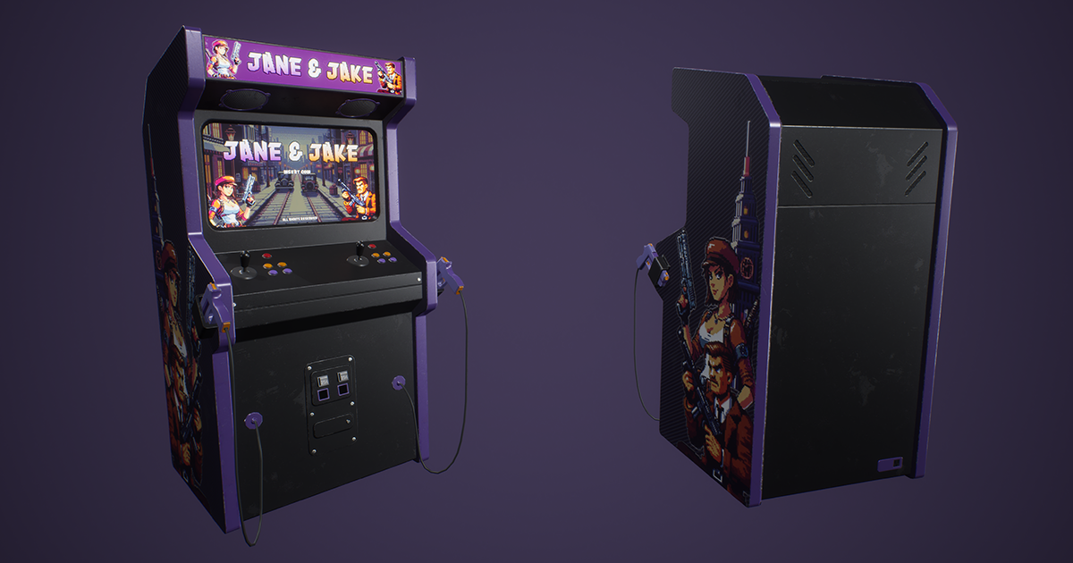 Retro Arcade Machine - 01 | 3D Electronics | Unity Asset Store