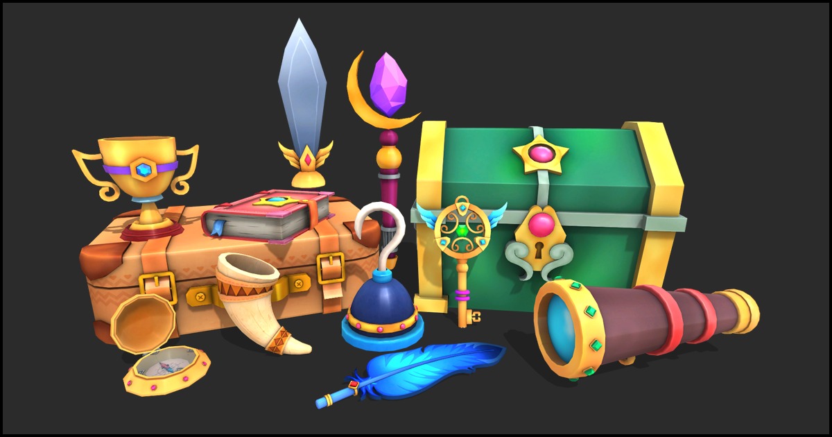 Unity Items Pickup Items - Quest | 3D Props | Unity Asset Store