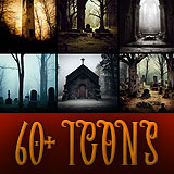 Halloween Haunts - Scary Places Icon Pack for RPG / Fantasy / Realistic Games
