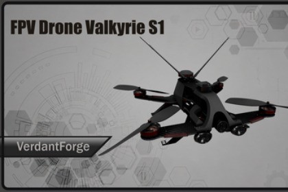 FPV Drone Valkyrie S1 – Military UAV (4K PBR, Game Ready)