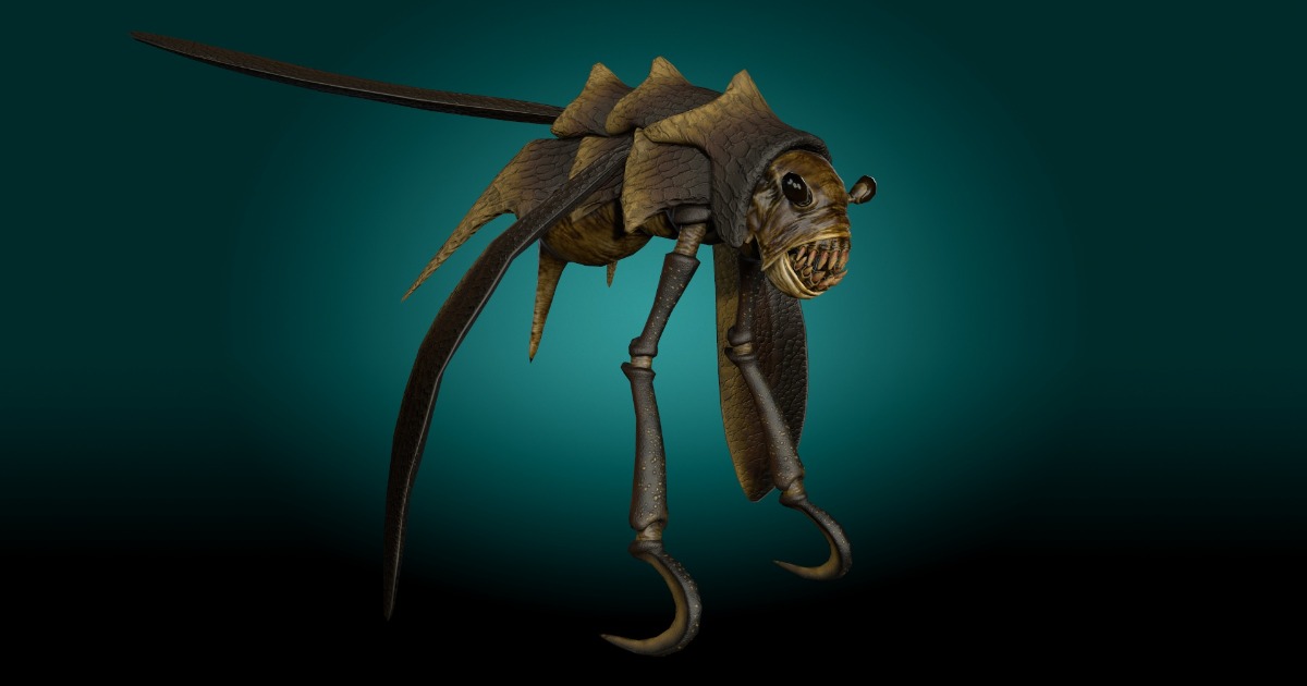 Flying Shell Monster | 3D Creatures | Unity Asset Store