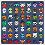 73 Halloween Masks Pack – Toon Horror Ghosts Evil Fantasy Collection