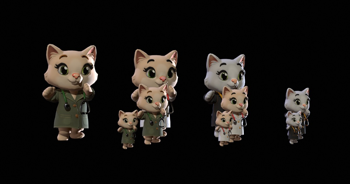 Cat Unity Cat4Pack3 | Characters | Unity Asset Store