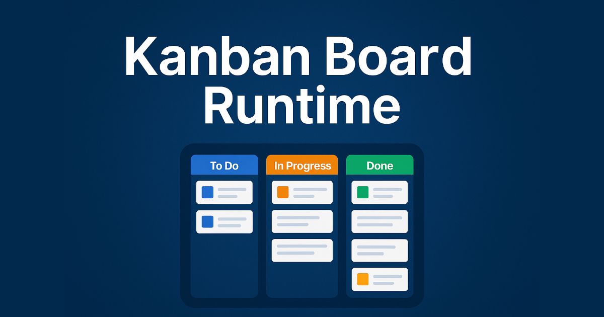Kanban Board Runtime | Game Toolkits | Unity Asset Store