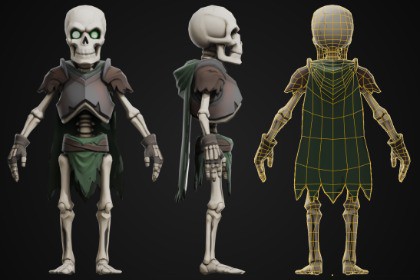 Stylized Skeleton Character - Archer