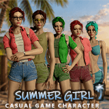 Summer Girl – Casual Game Character