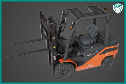 Forklift Truck03 Orange URP HDRP Textures