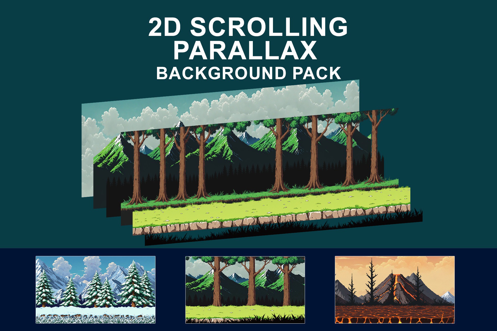 2D Scrolling Parallax Background Pack | 2D Environments | Unity Asset Store