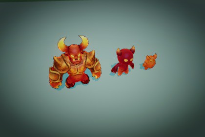 Fantasy Monster Evolution Pack 37-38–39 – Game Ready Creatures | PixeliusVita
