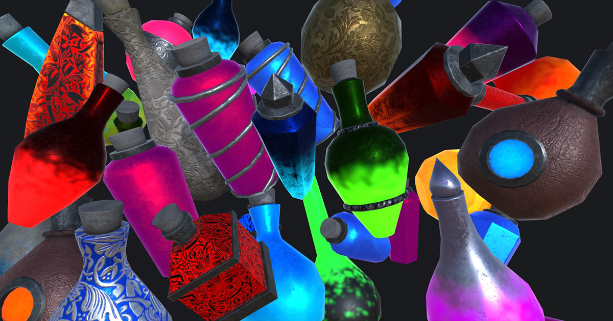 Ultimate Potions Pack | 3D Props | Unity Asset Store