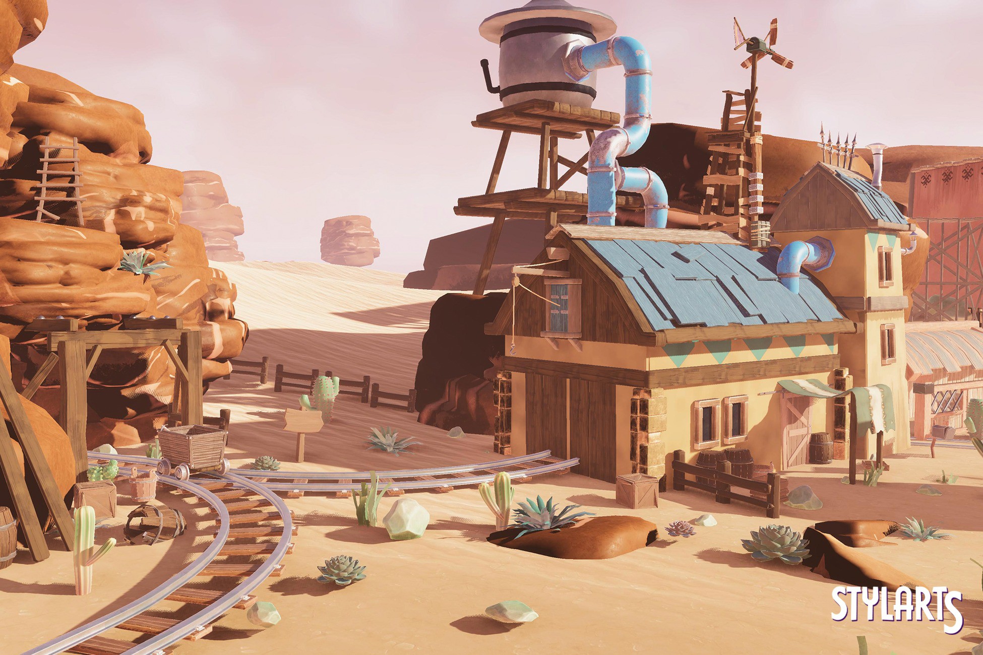 Stylized Desert House ( Stylized Desert Cave Sand ), image 1