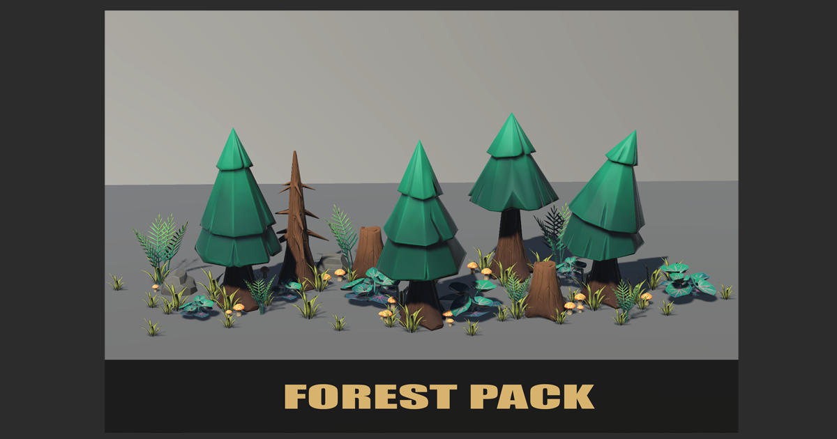 Stylised PBR 3D Forest Pack | 3D Environments | Unity Asset Store