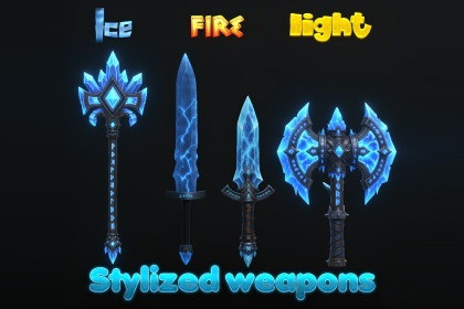 Stylized Elemental Weapons Pack