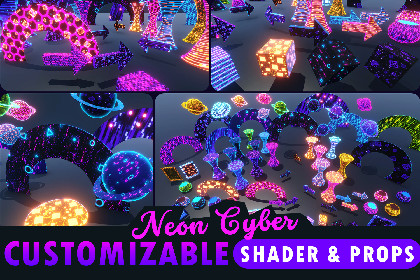 Neon Cyber Shader & Props