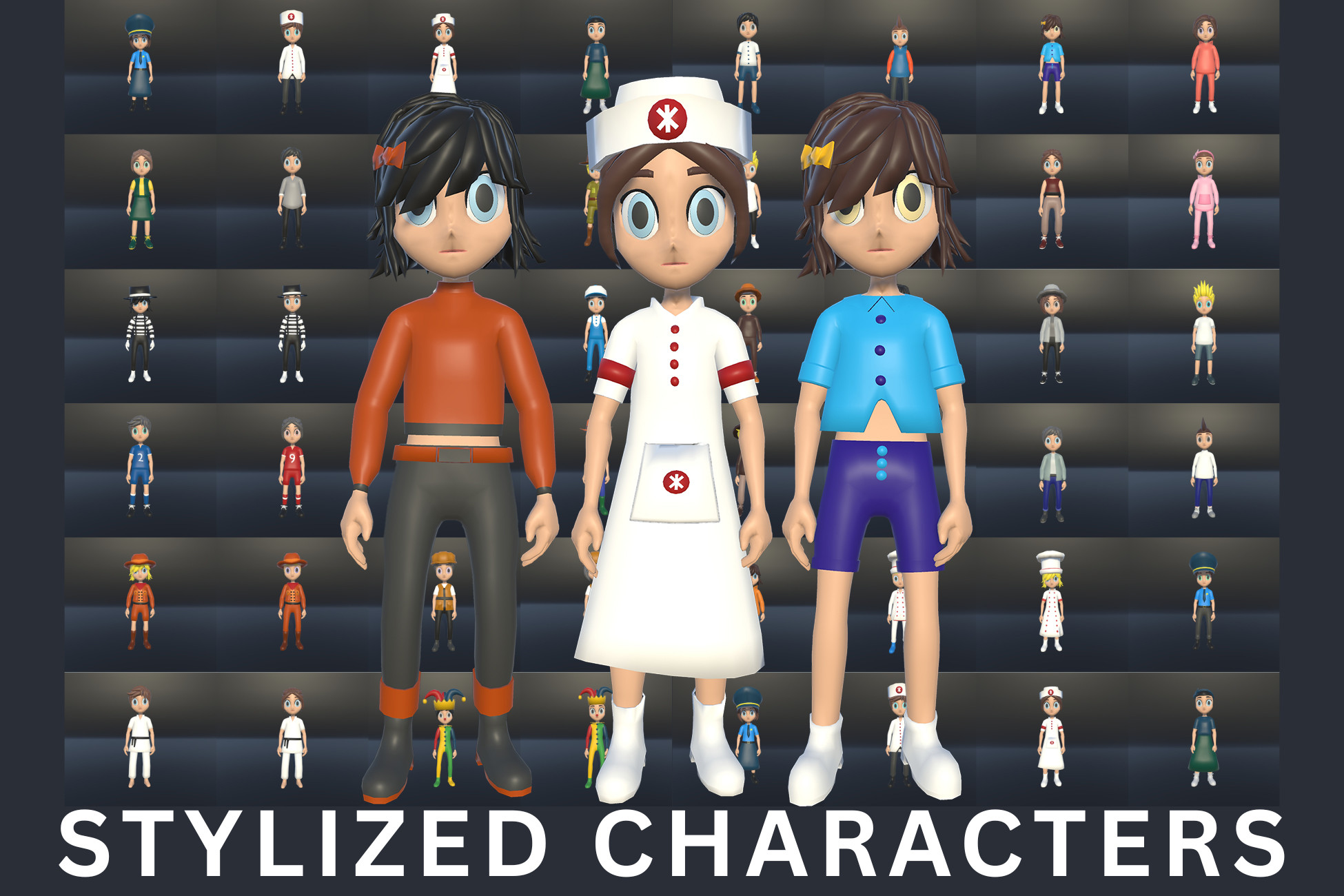 3D STYLIZED CHARACTERS (44 CHARACTERS) | 3D Characters | Unity Asset Store