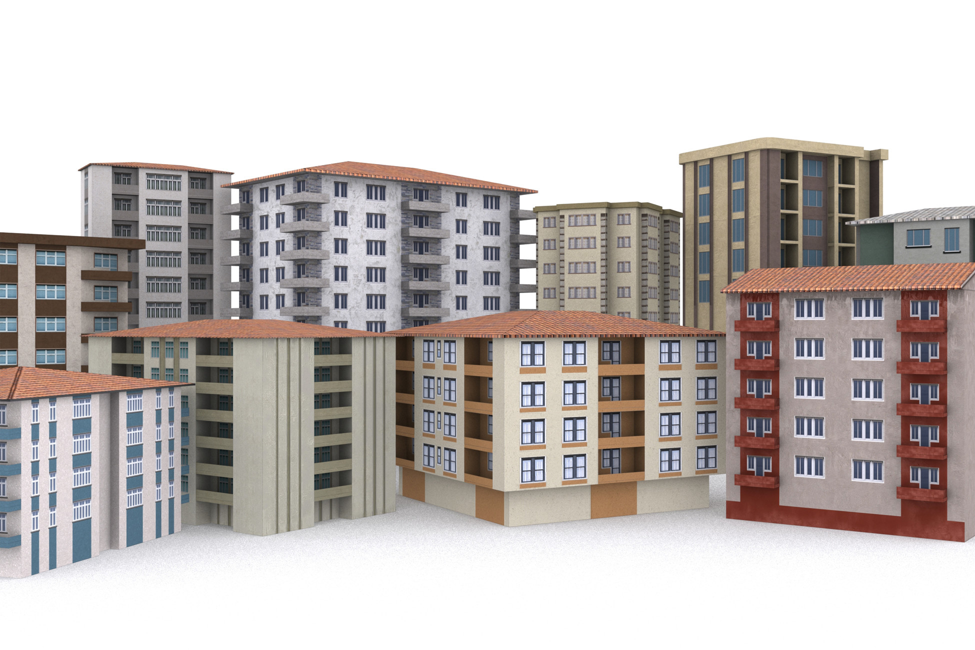 Pro Building Pack v2 | 3D 도시 | Unity Asset Store