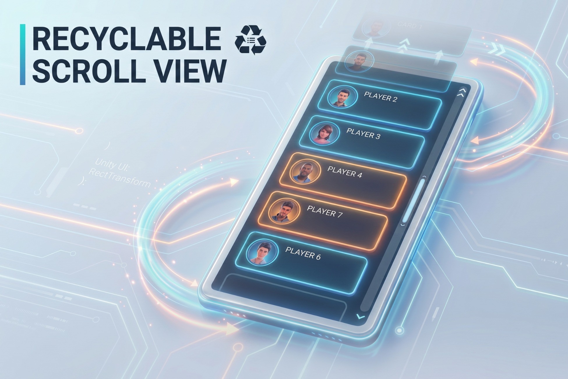 Recyclable Scroll - Reusing UI Elements | GUI Tools | Unity Asset Store