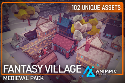 POLY - Fantasy Village (SRP, URP, HDRP)