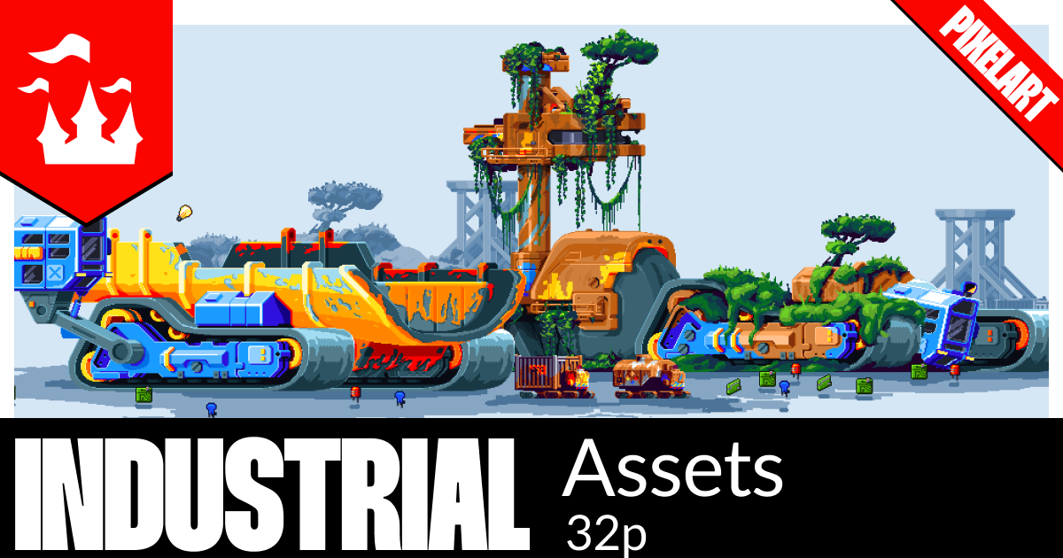 Industrial Assets | 2D Environments | Unity Asset Store