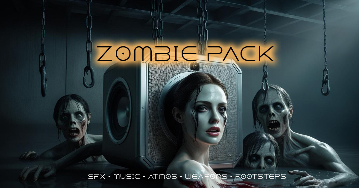 Zombie Pack - SFX Music Fighting Weapons Atmo Footsteps Weather | Audio ...
