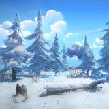 Stylized Snow & Pine Forest