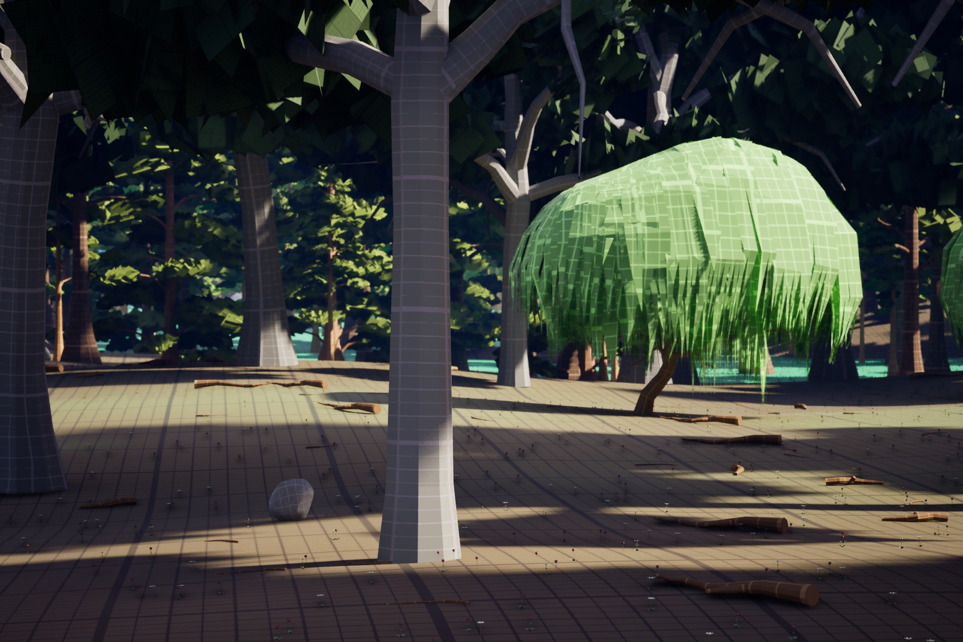 Forest Starter Blockout Kit - 60 Assets Modular Pack for Level Design