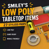 Smiley's Low Poly Tabletop Items