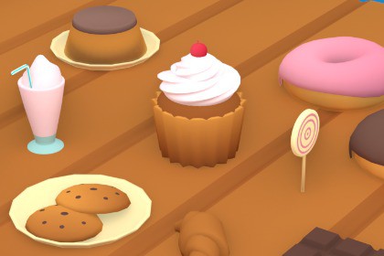 Low poly Dessert pack