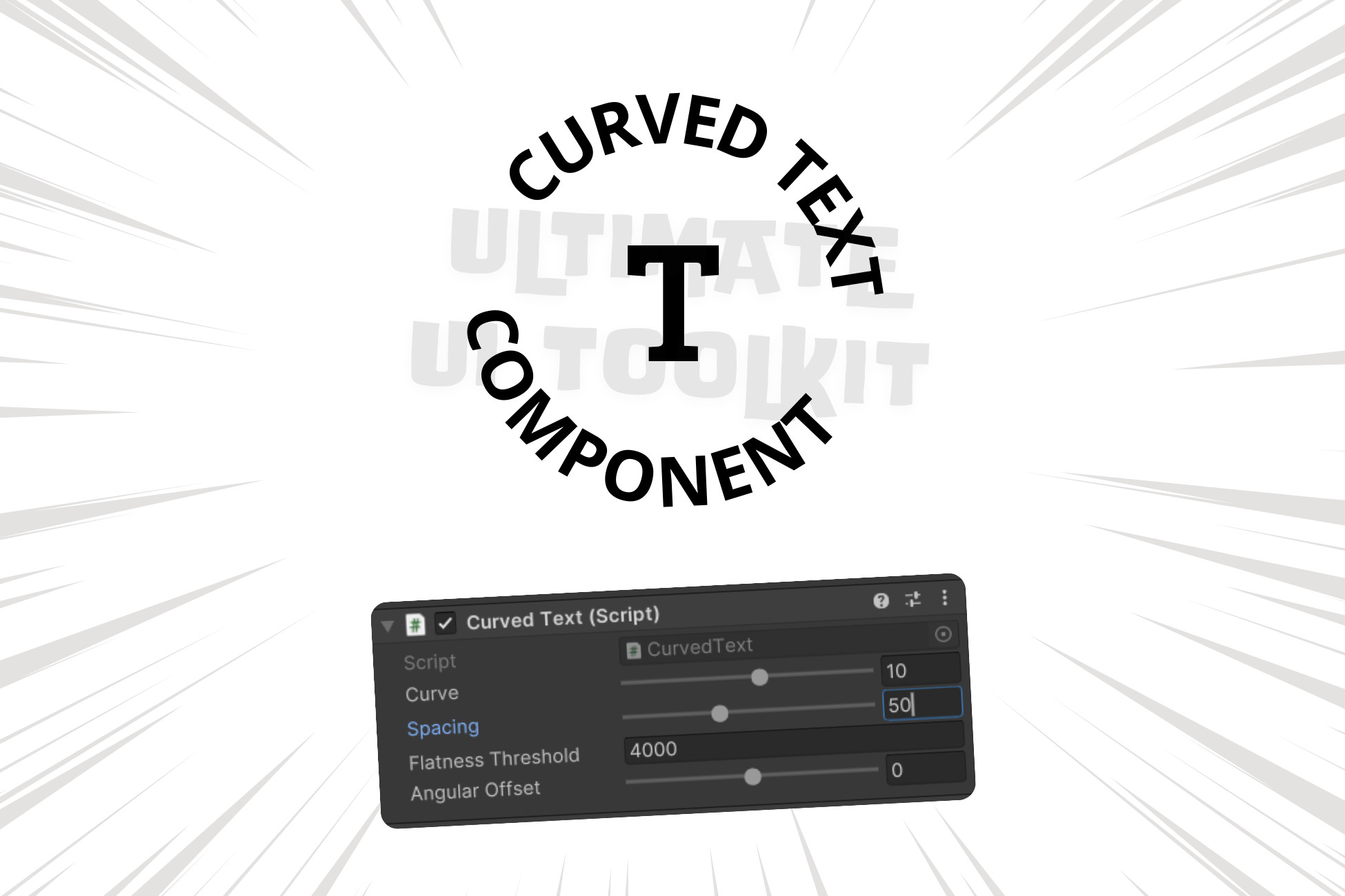 Model Text Toolkit Curved Text Component - Ultimate UI Toolkit | GUI Tools | Unity Asset Store