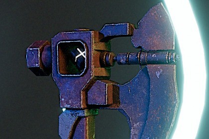 Cyberpunk Axe - Sci-Fi Energy Axe