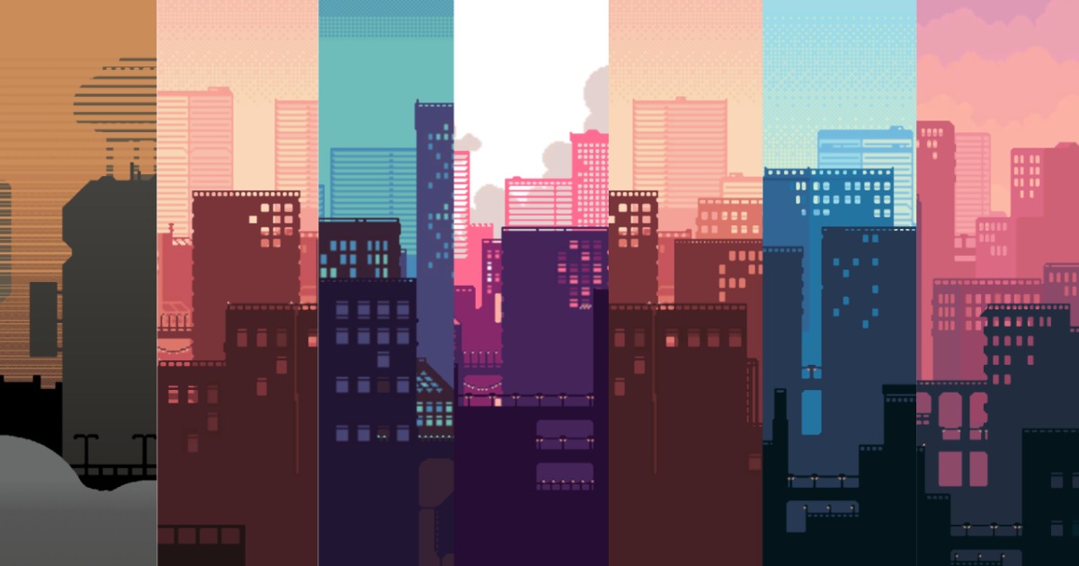 2D-Cyber Punk City Parallax Background | 2D Environments | Unity Asset ...