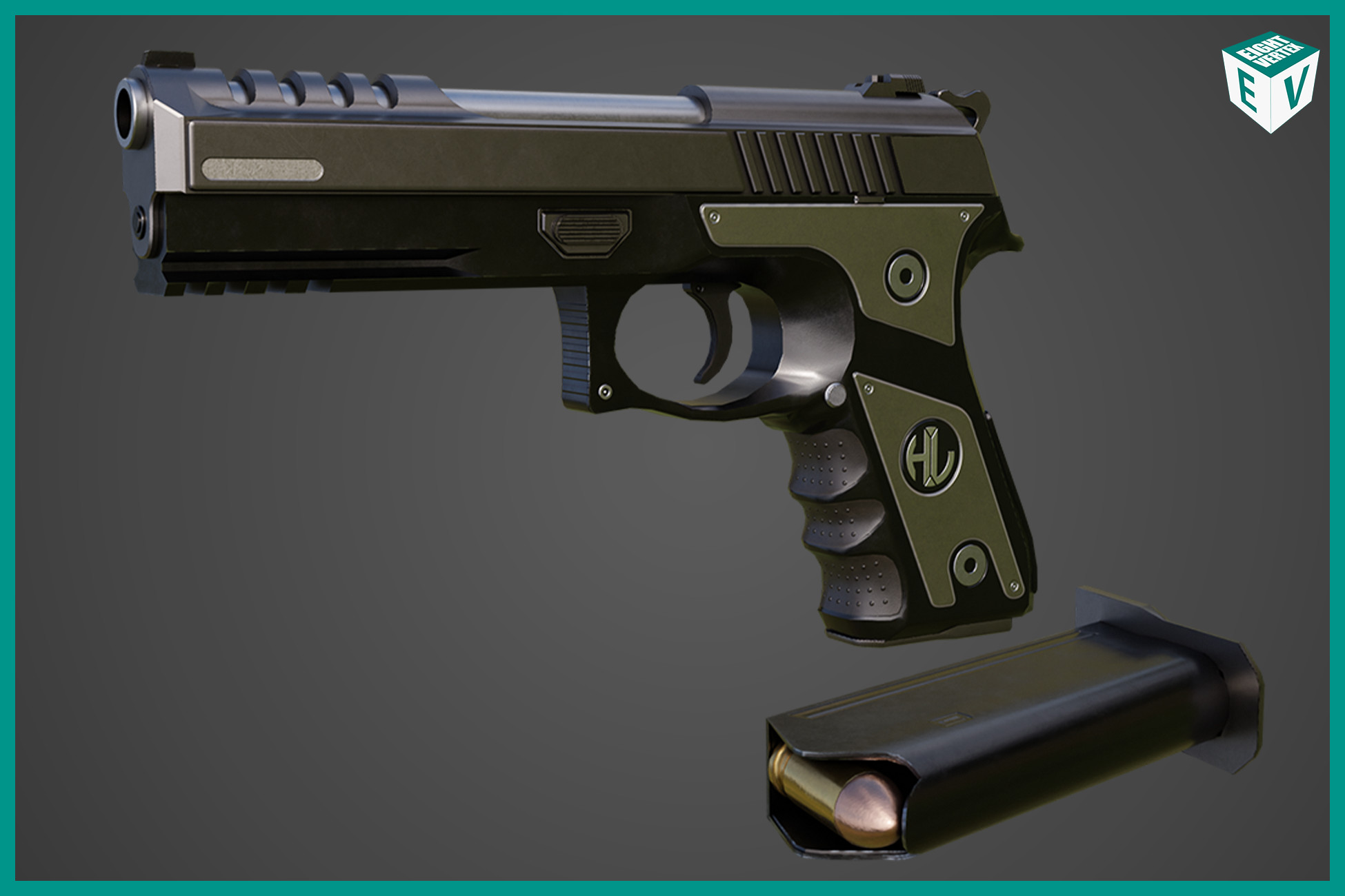 Pistol 02 URP HDRP Textures | 3D Guns | Unity Asset Store