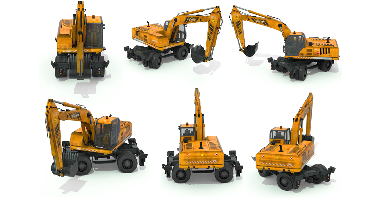 Excavator truck | 3D Land | Unity Asset Store
