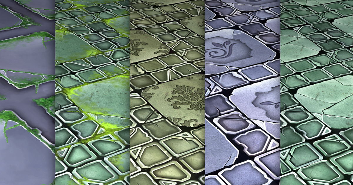 Texture Set Vol.54 Hand Painted Tiles | 2D Tiles | Unity Asset Store