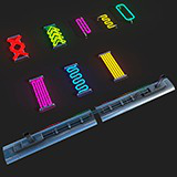 CyberPunk Neon Lamps Set