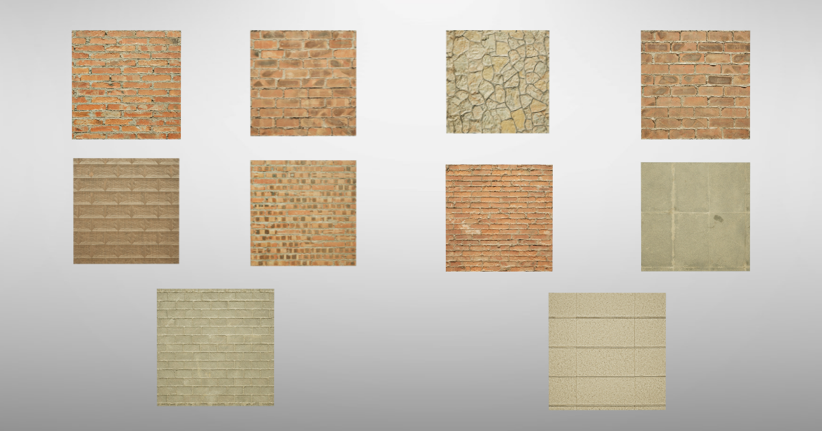 Material Brick Unity Brick Material | 2D Brick | Unity Asset Store