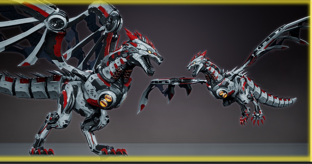 Sci-Fi Dragon Wyvern