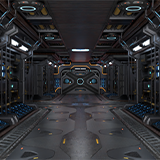 Sci Fi Corridor 01 URP HDRP Textures