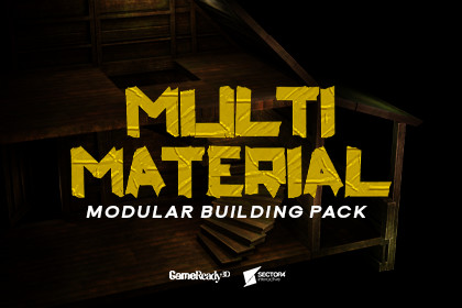 Multi-Material Modular Building Pack – Hay, Wood, Stone & Metal Structures