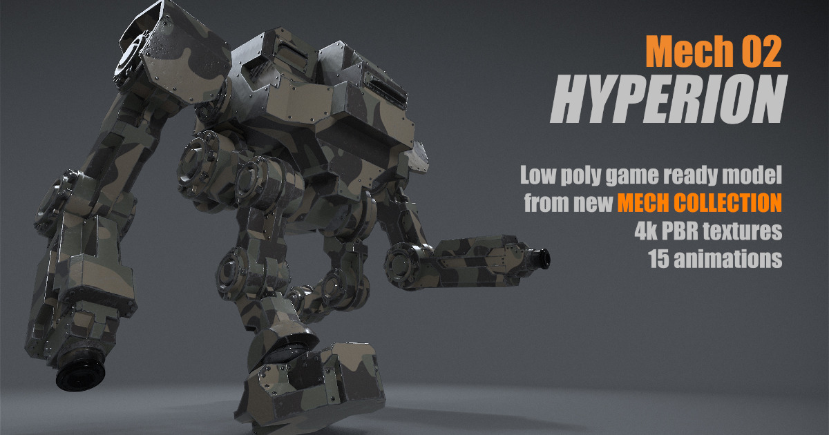 Mech 02 | 3D Robots | Unity Asset Store