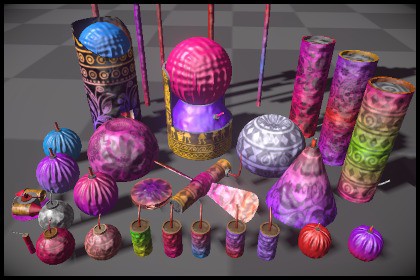 Fireworks Vfx & 3d models