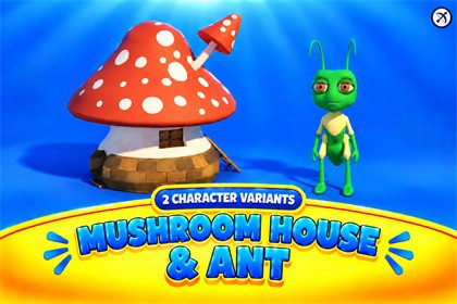Mushroom House & Ant FREE