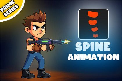 Kane Volt 2D Animated Spine Character(Prime Series)