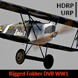 Aircraft Fokker DVII Rigged